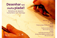 Desenhar tem muita piada  workshop de desenho humorstico